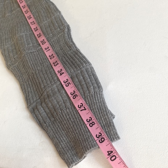 Antiqua Cable Knit Sweater Heather Grey leggings, Size L, NWT - Picture 7 of 7